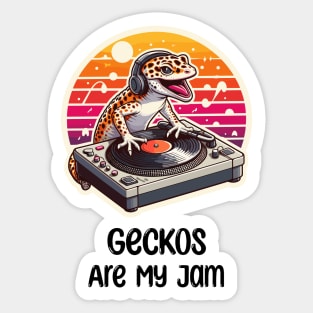 Gecko DJ Music Sticker